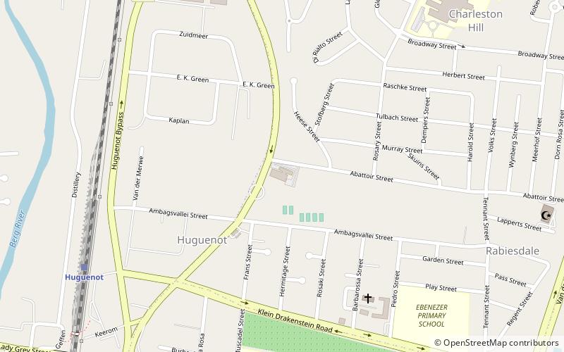 paarl huguenot tennis club location map