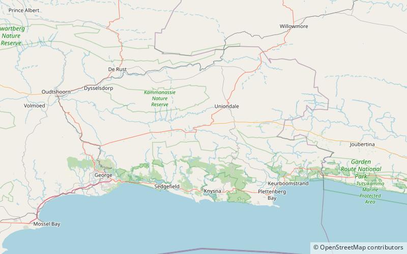 Monts Outeniqua location map