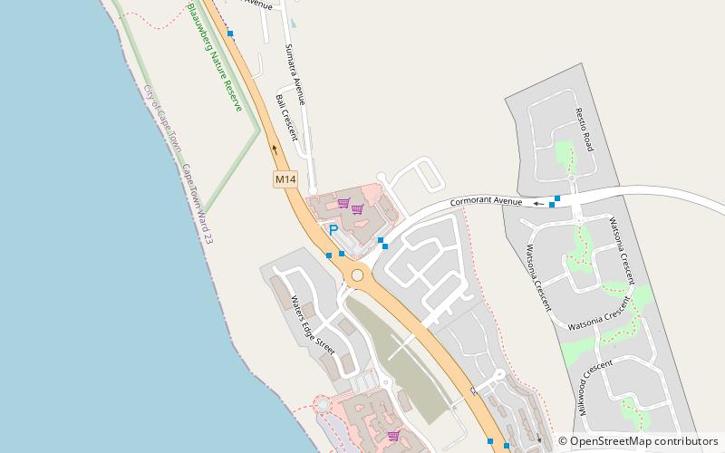 seaside village cape town location map