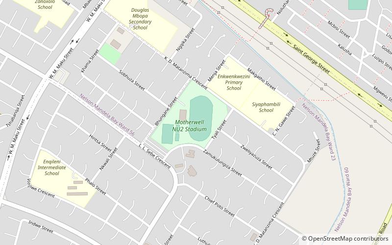 Motherwell NU2 Stadium location map
