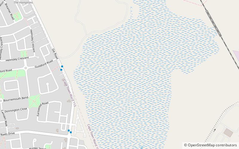 diep river fynbos corridor kapsztad location map
