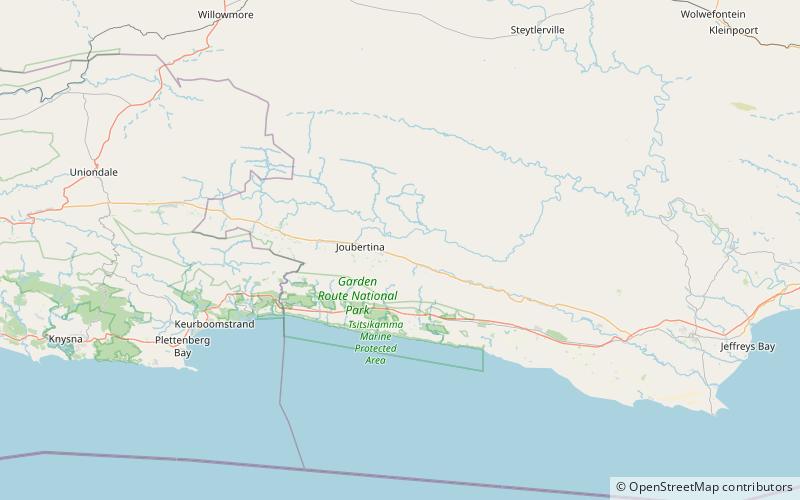 Monts Tsitsikamma location map