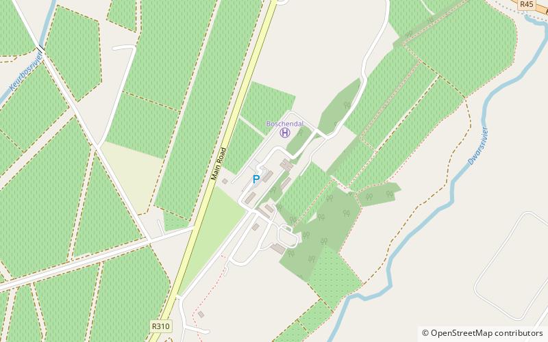 Boschendal location map