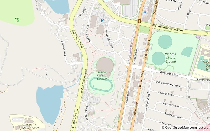Bellville Velodrome location map