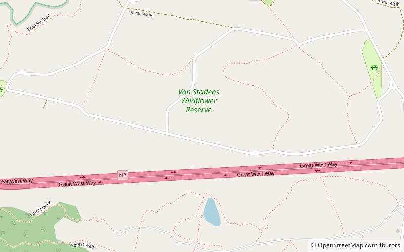 Van Stadens Pass location map