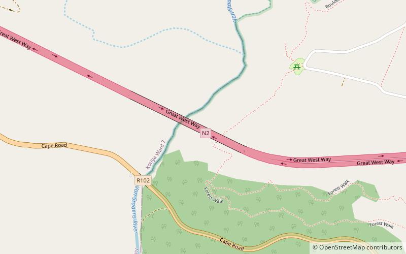 Van Stadens Bridge location map