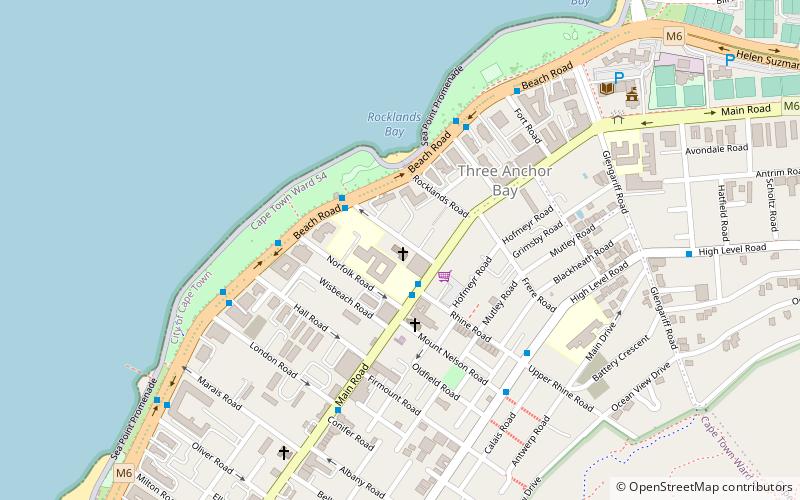 St. James The Great Sea Point location map