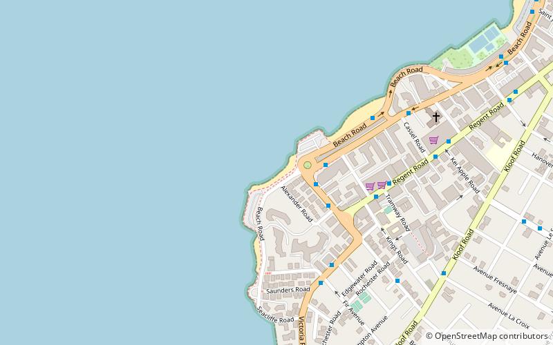 queens beach cape town location map