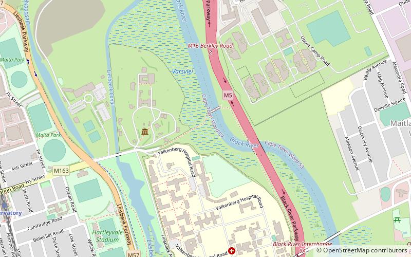 sanktuarium ptakow raapenberg kapsztad location map