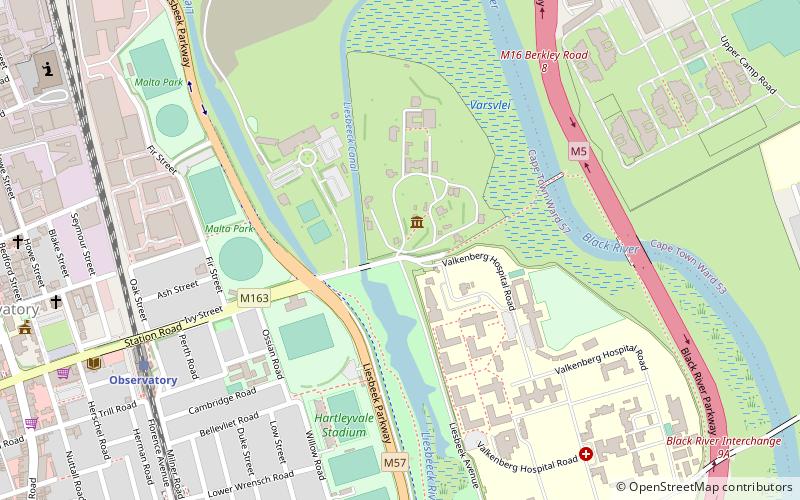 saao library kapsztad location map