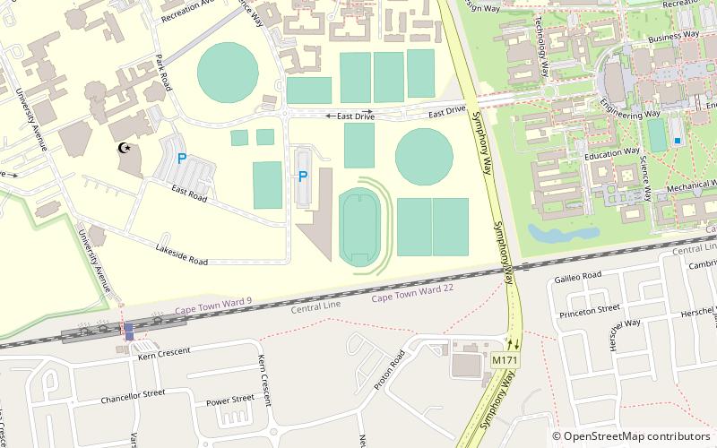 University of the Western Cape Stadium location map