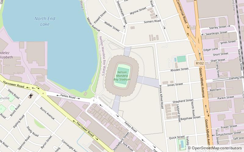 Nelson Mandela Bay Stadium location map