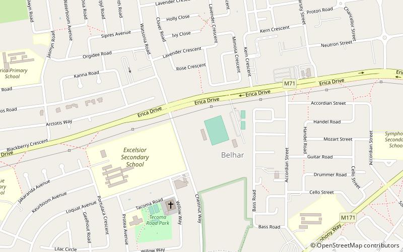 erica park kapstadt location map