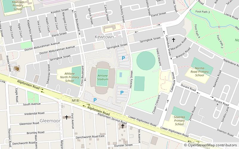 Athlone Stadium location map