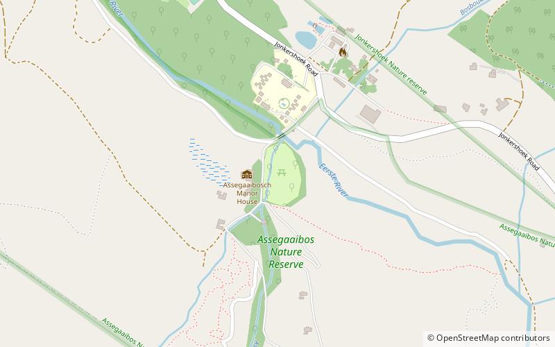 Assegaaibosch Nature Reserve location map