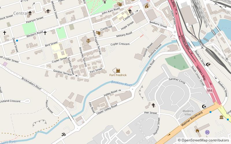 Fort Frederick location map