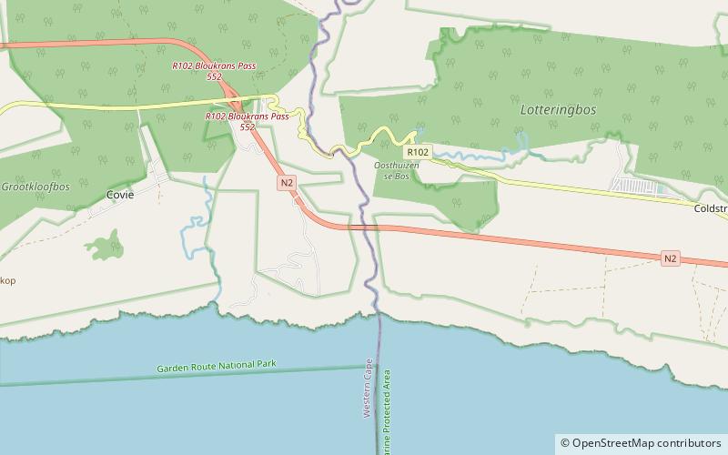 Bloukrans Bridge location map
