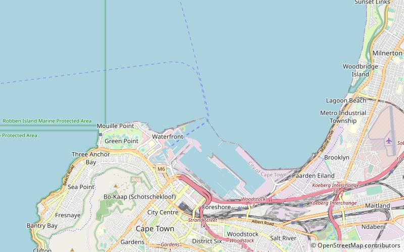 Port of Cape Town location map