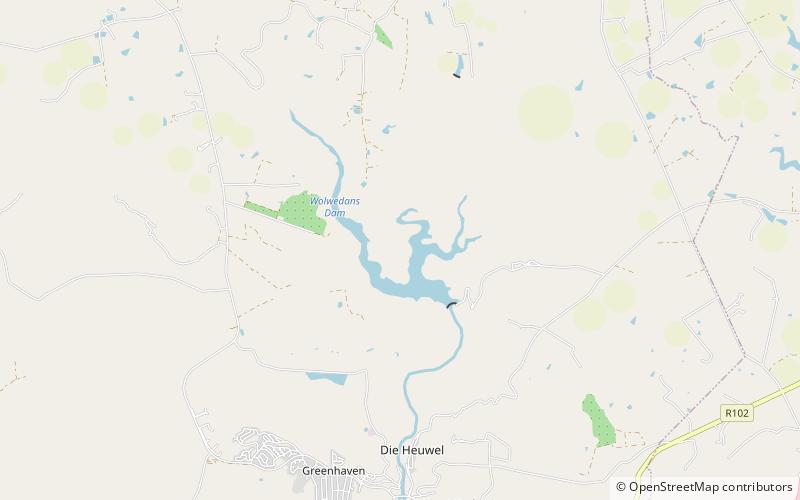 Wolwedans Dam location map