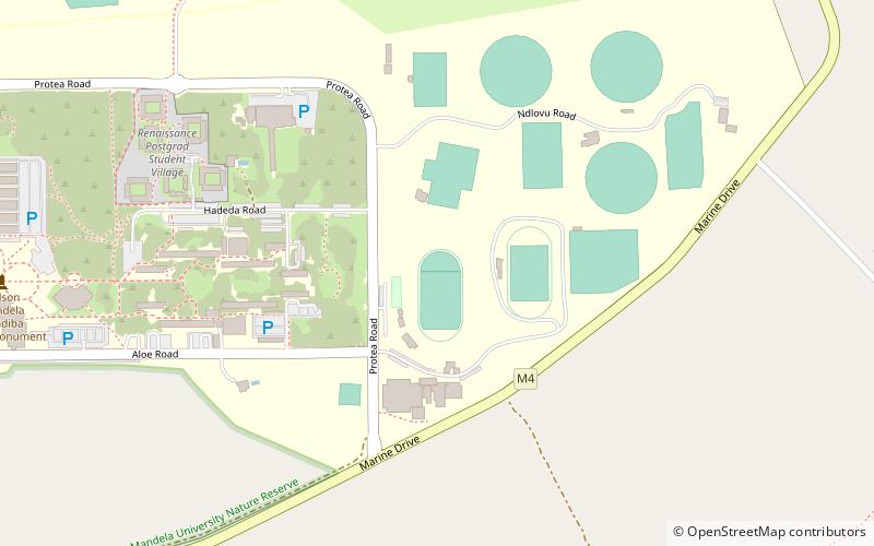 NMMU Stadium location map
