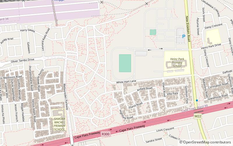 philippi stadium cape town location map