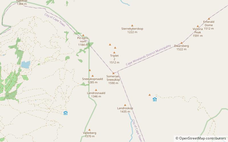 Hottentots-Holland location map