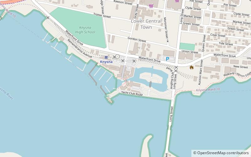 Knysna Waterfront location map