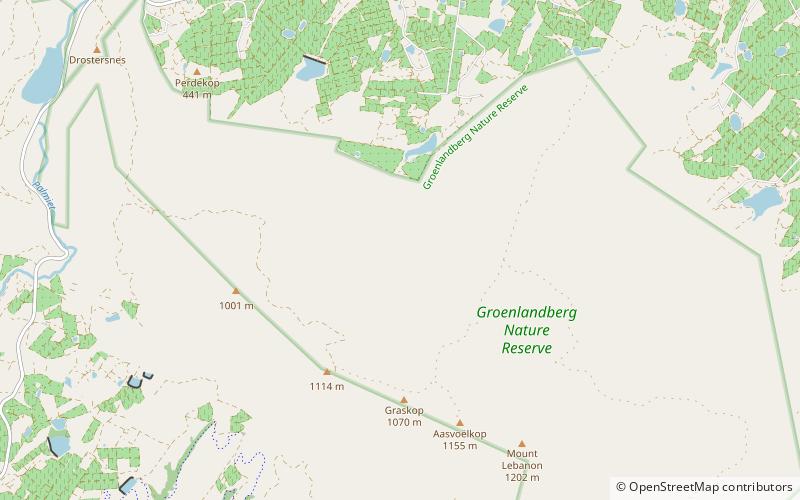 Groenland mountains location map