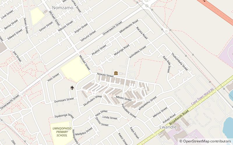 Lwandle Migrant Labour Museum location map