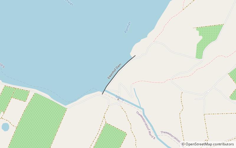 Eikenhof Dam location map