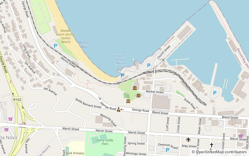 Mossel Bay Yacht and Boat Club location map