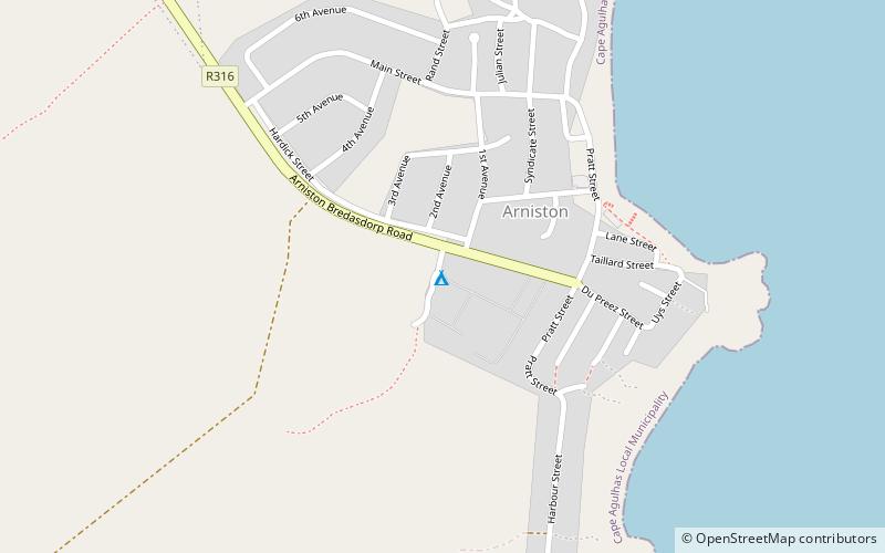 Arniston location map