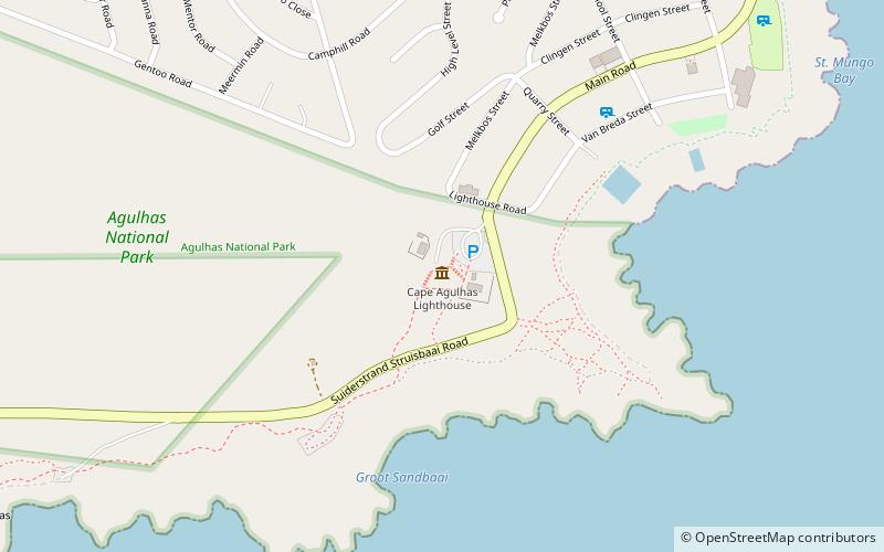 Cape Agulhas Lighthouse location map