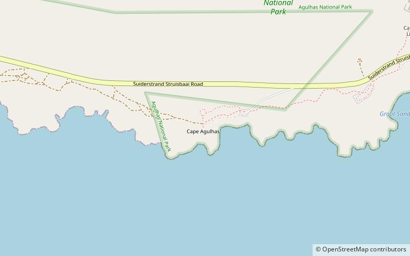 Cabo de las Agujas location map