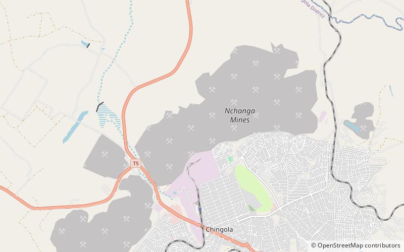 nchanga mines chingola location map