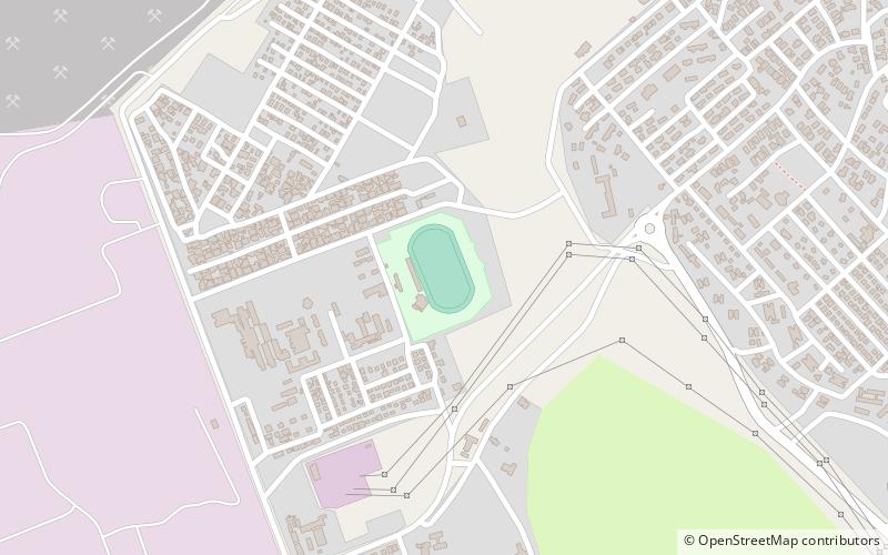 nchanga stadium chingola location map