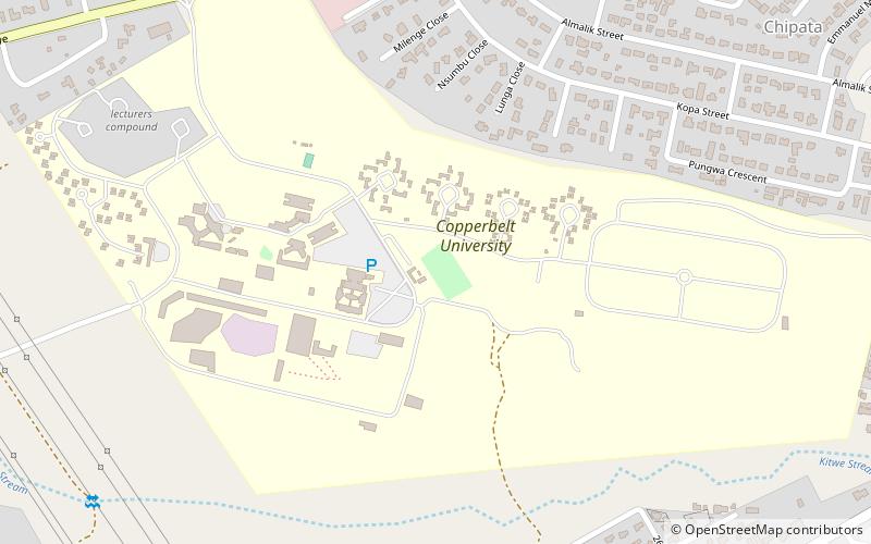 Universidad de Copperbelt location map