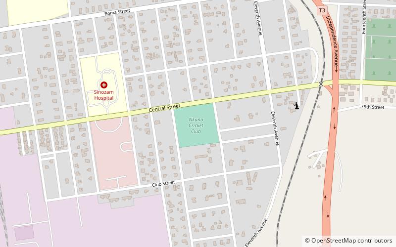 ek park kitwe location map