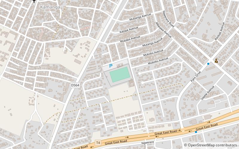 nkoloma stadium lusaka location map