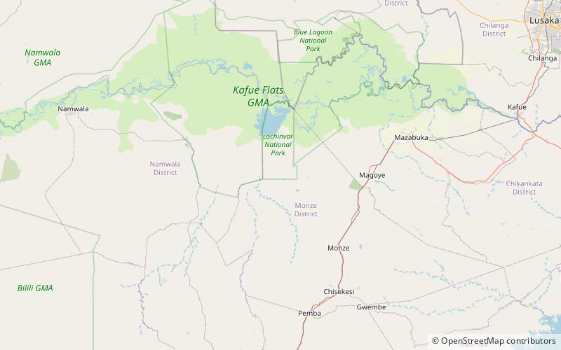 Monze District location map