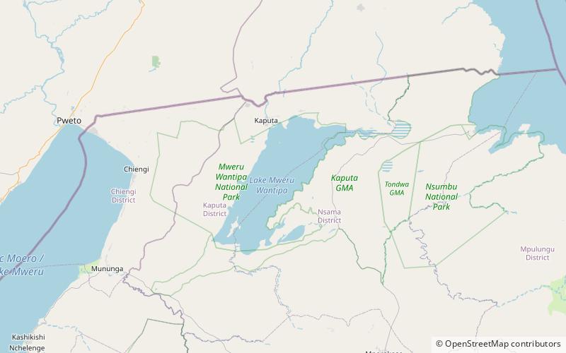 lago mweru wantipa parque nacional del mweru wantipa location map