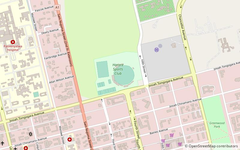 Harare Sports Club location map