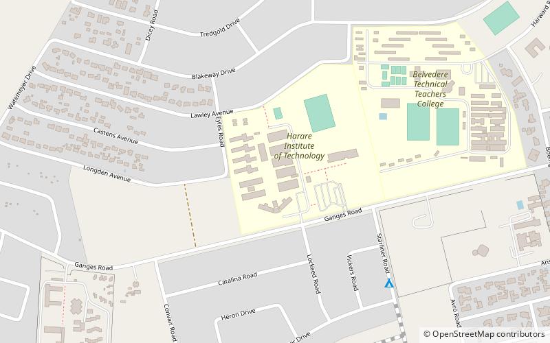 Institut de technologie d'Harare location map