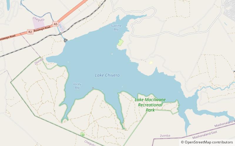 Lake Chivero location map