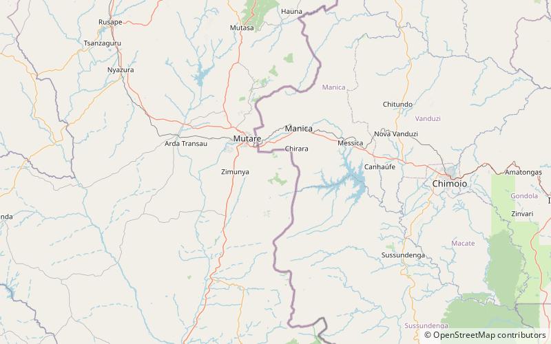 Bvumba Mountains location map
