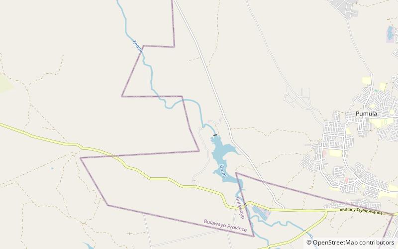 khami ruins bulawayo location map
