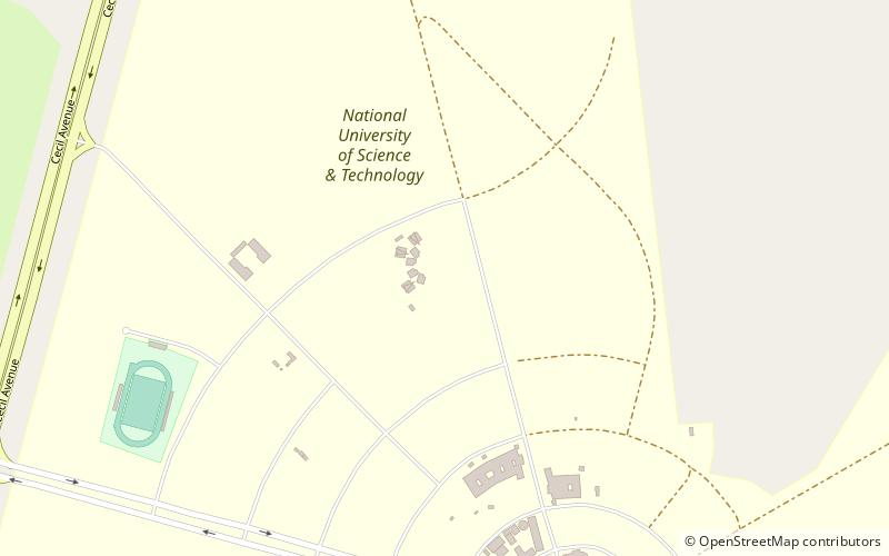 Université nationale des sciences et technologies location map