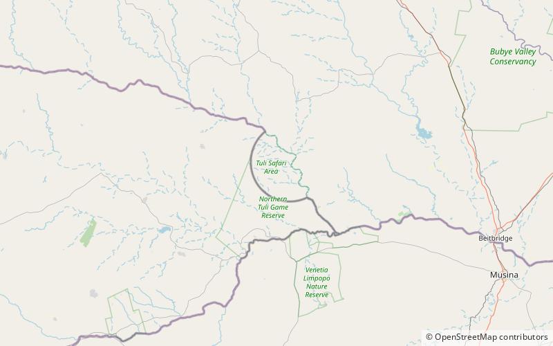 Thuli Parks and Wildlife Land location map