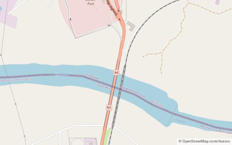 Alfred Beit Road Bridge location map