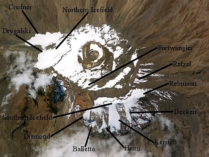 barranco glacier mount kilimanjaro